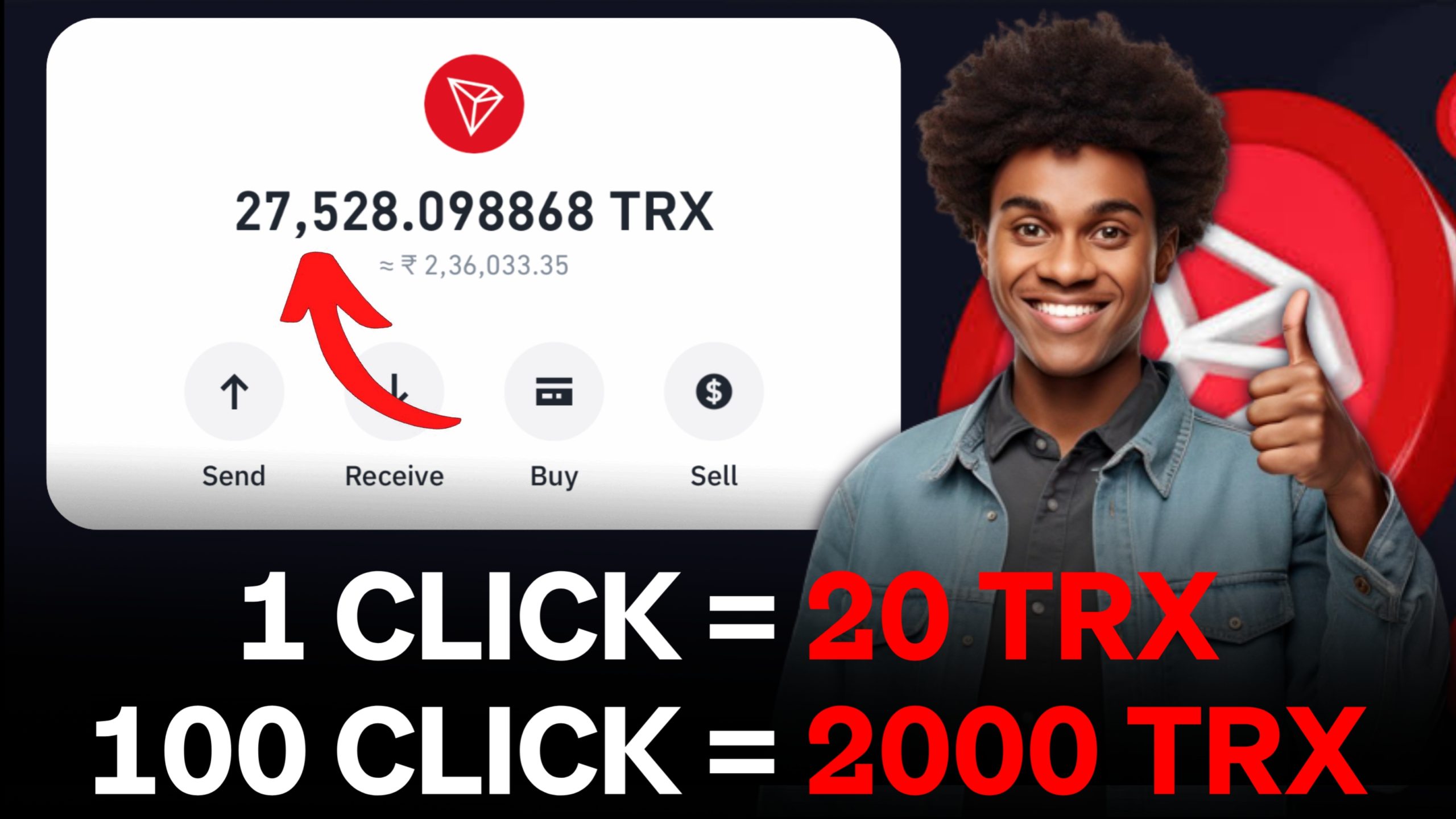 1000 Clicks = 2000 TRX 🤑💲| TRX Earning site | TRX Mining Site | 2023 | Dyno Airdrop